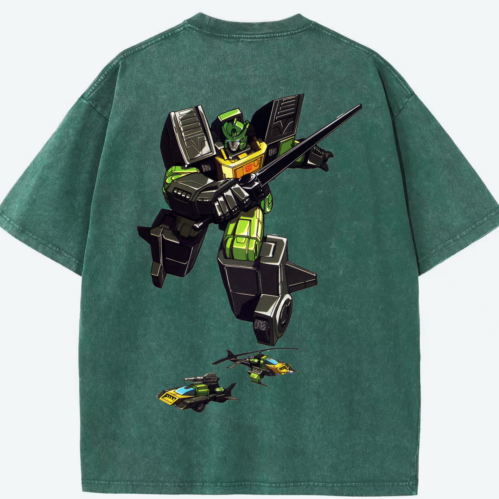 （画像用）  綿100% ヴィンテージ風 半袖Tシャツ（背面プリント）